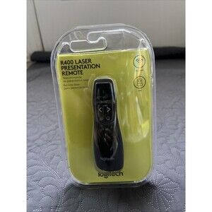 Logitech R400 Laser Presentation Remote - Black (910-001354) NEW Factory Sealed